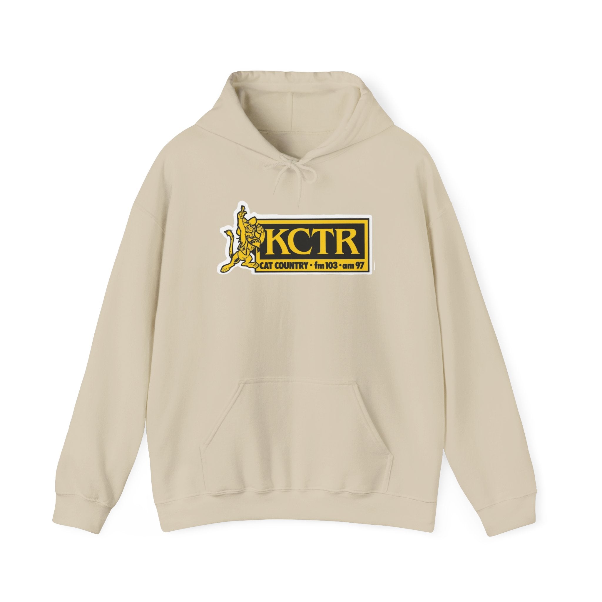 Retro Cat Country 102.9 KCTR Unisex Heavy Blend™ Hooded Sweatshirt
