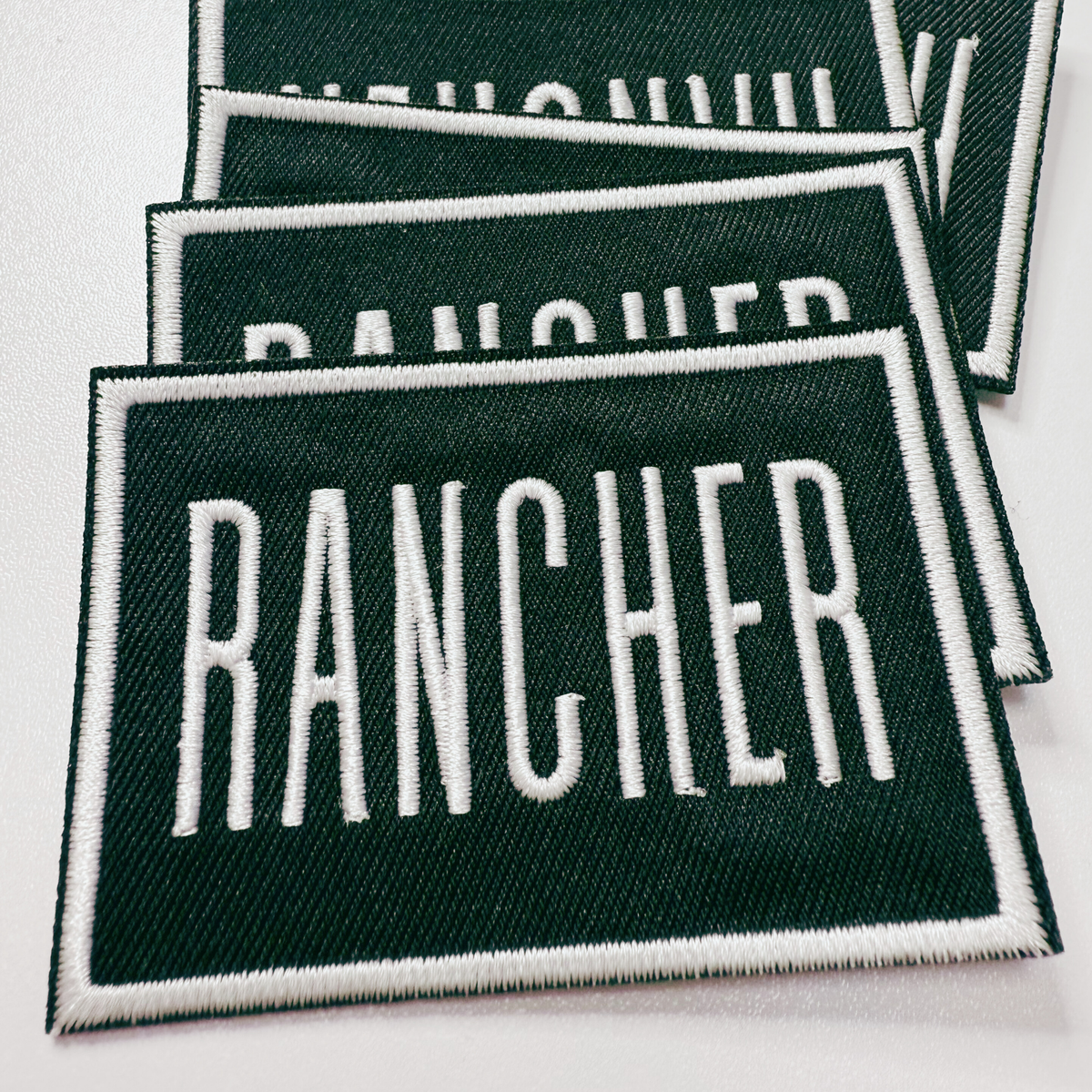 3" RANCHER - Embroidered Hat Patch