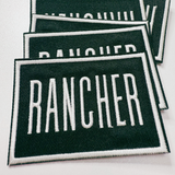 3" RANCHER - Embroidered Hat Patch