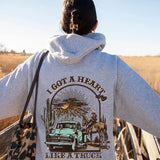 I Got a Heart Like a Truck Country Music Hoodie – Western