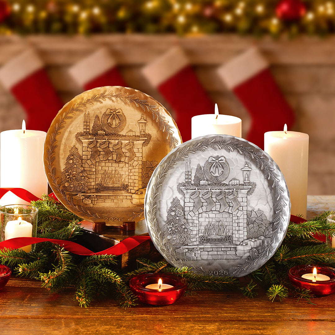 2026 Annual Plate - Cozy Christmas Hearth (Bronze)