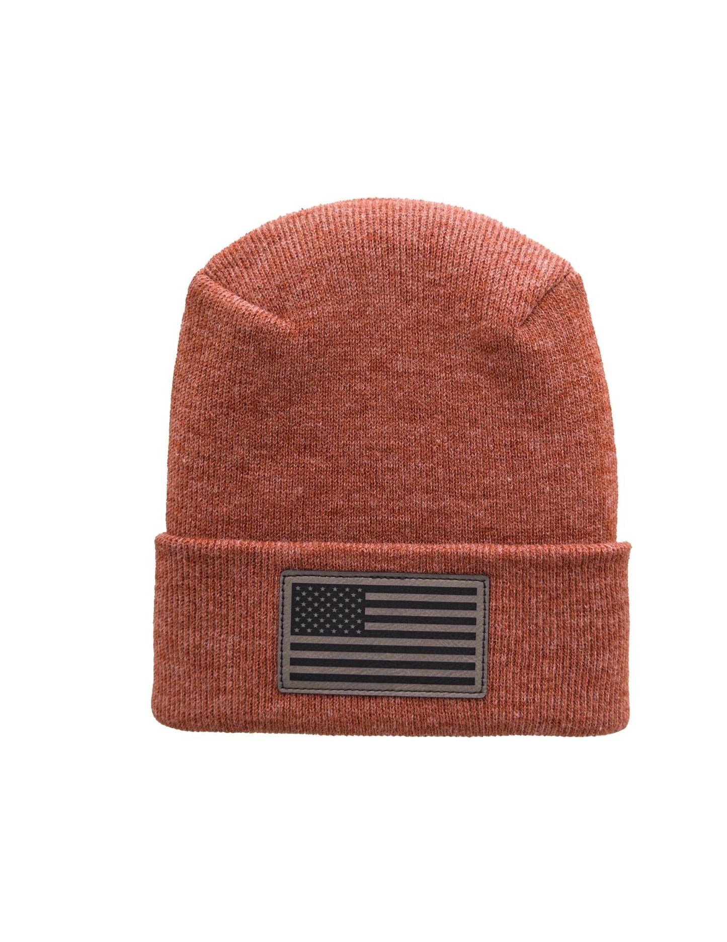 Haakwear American Flag Beanie – H Stitch Knit Cuffed USA Made