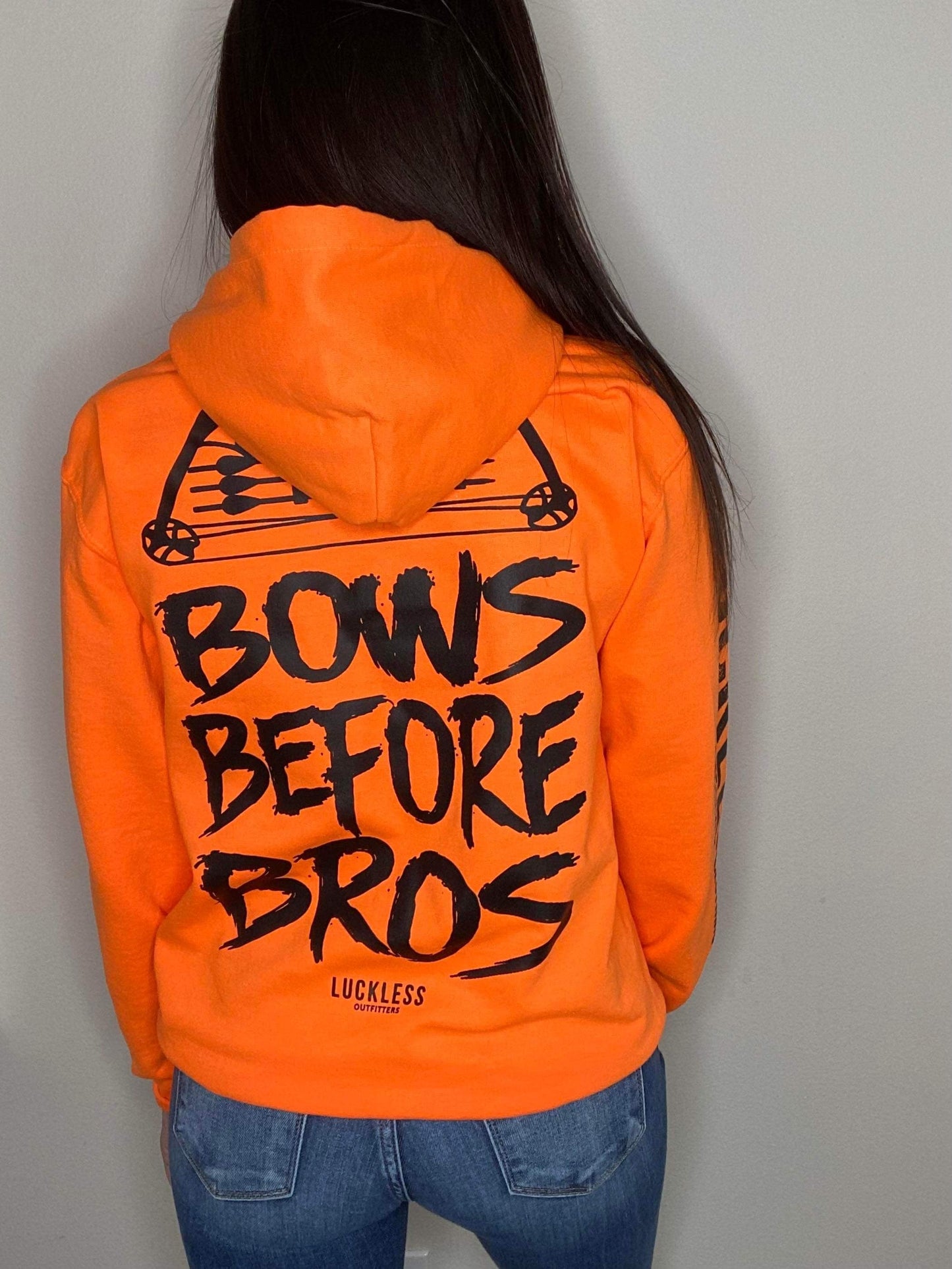 Bows Before Bros Hoodie – Soft Country Graphic Sweatshirt