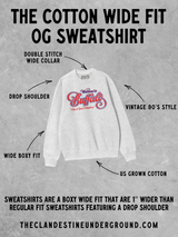 Underground Original Design: Meet Me at the Tailgate! Boxy Cotton Sweatshirt