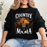 Country Mama, Skull, Western, Country, Mother's Day Sweatshirt