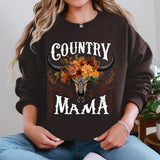 Country Mama, Skull, Western, Country, Mother's Day Sweatshirt