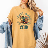 Feral Moms Social Club Raising Hellions Comfort Colors Tee