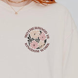 Motherhood Is Kingdom Work Christian Graphic Tee – Faith Mom