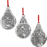 Gnome Christmas Ornament Set - 3 Piece