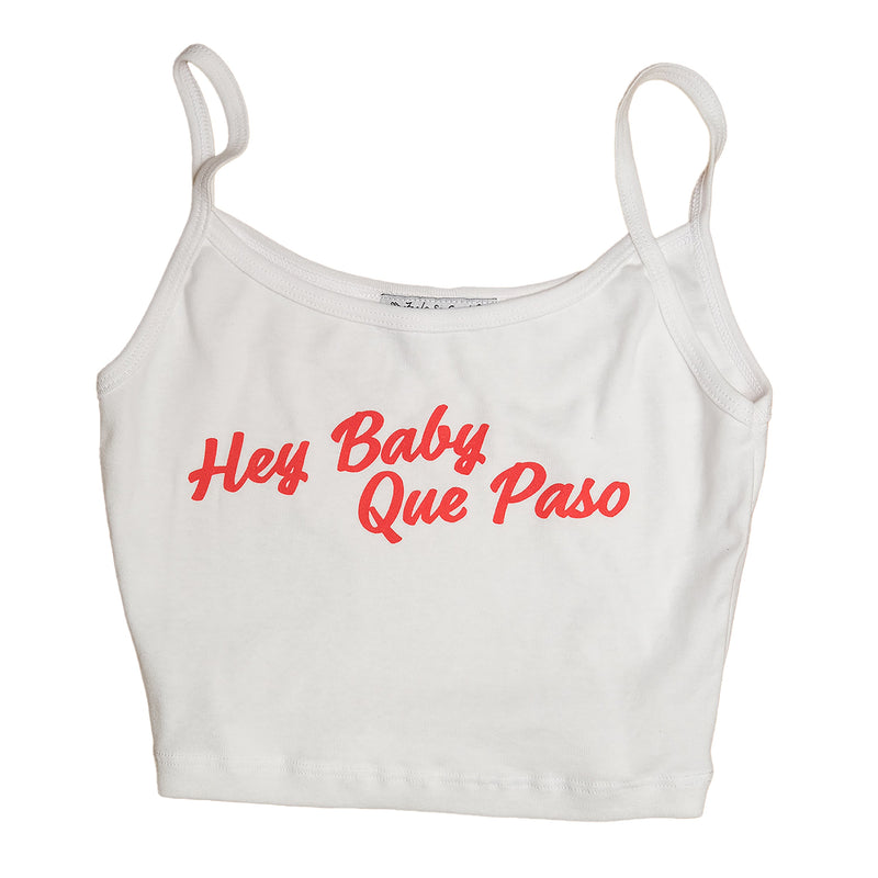 Hey Baby Spaghetti Crop Tank