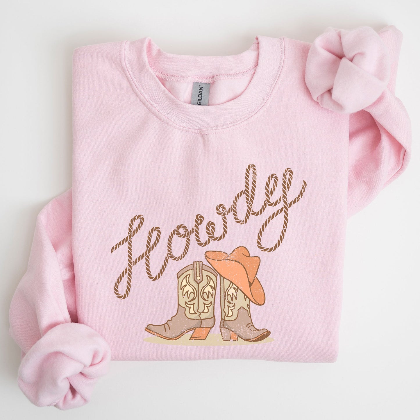 Howdy Cowboy Boots Western Cowgirl Sweatshirt – Country