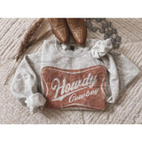 Howdy Cowboy Crewneck Sweatshirt – Western Yee Haw Sweater