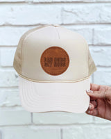 Dad Bods Get Nods Leather Patch Trucker Hat – Funny Dad Gift