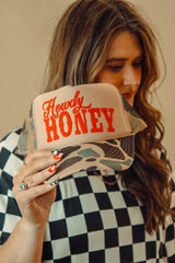 Howdy Honey Western Puff Trucker Hat – Country Snapback Cap