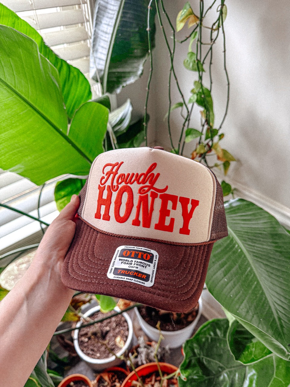 Howdy Honey Western Puff Trucker Hat – Country Snapback Cap