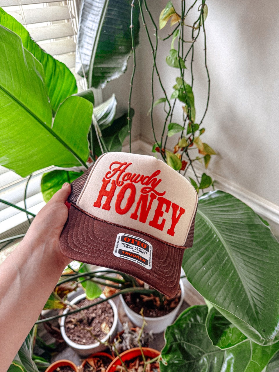 Howdy Honey Western Puff Trucker Hat – Country Snapback Cap