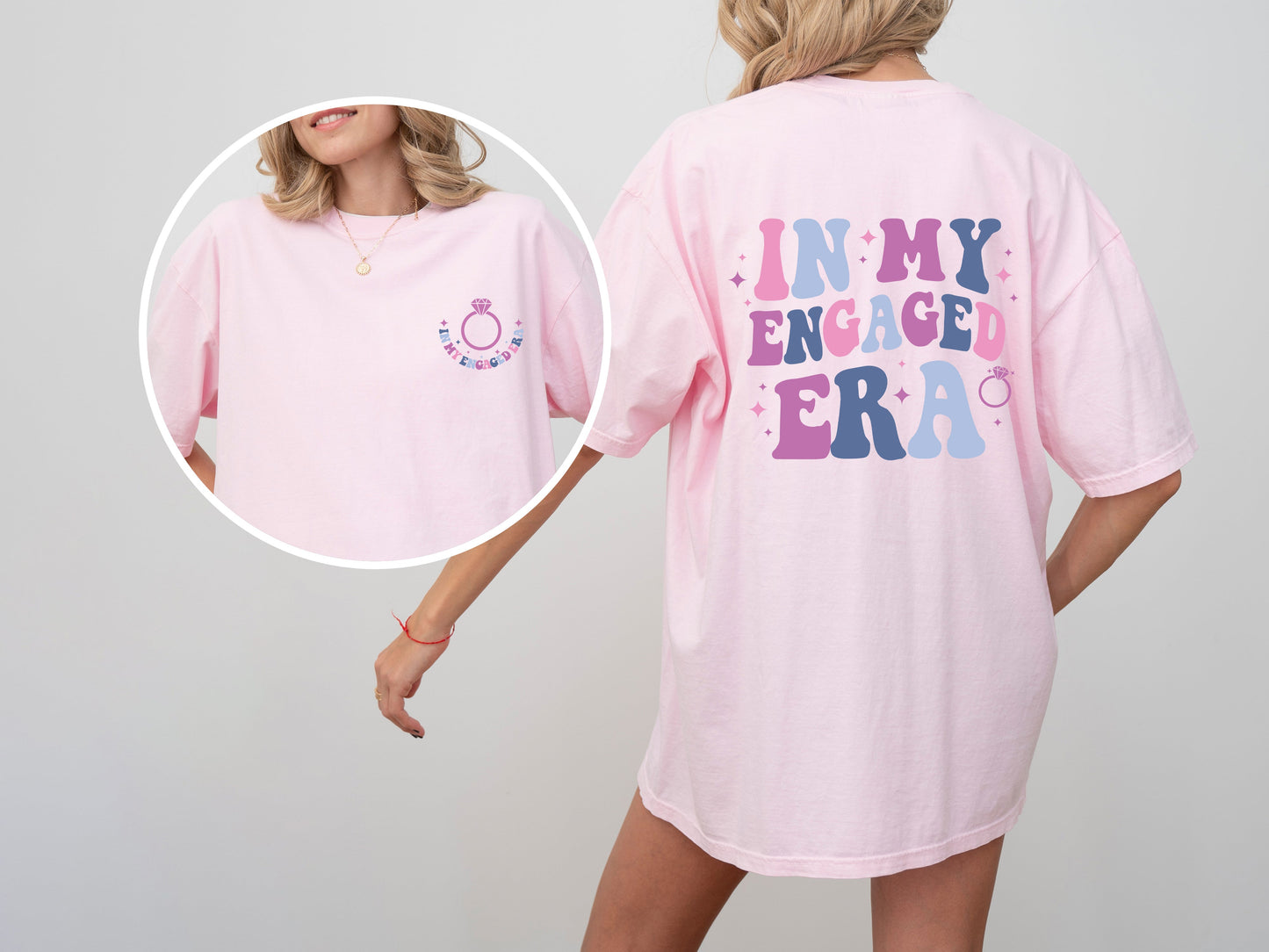 In My Engaged Era Comfort Colors Tee – Bridal Shower Wedding Shirt