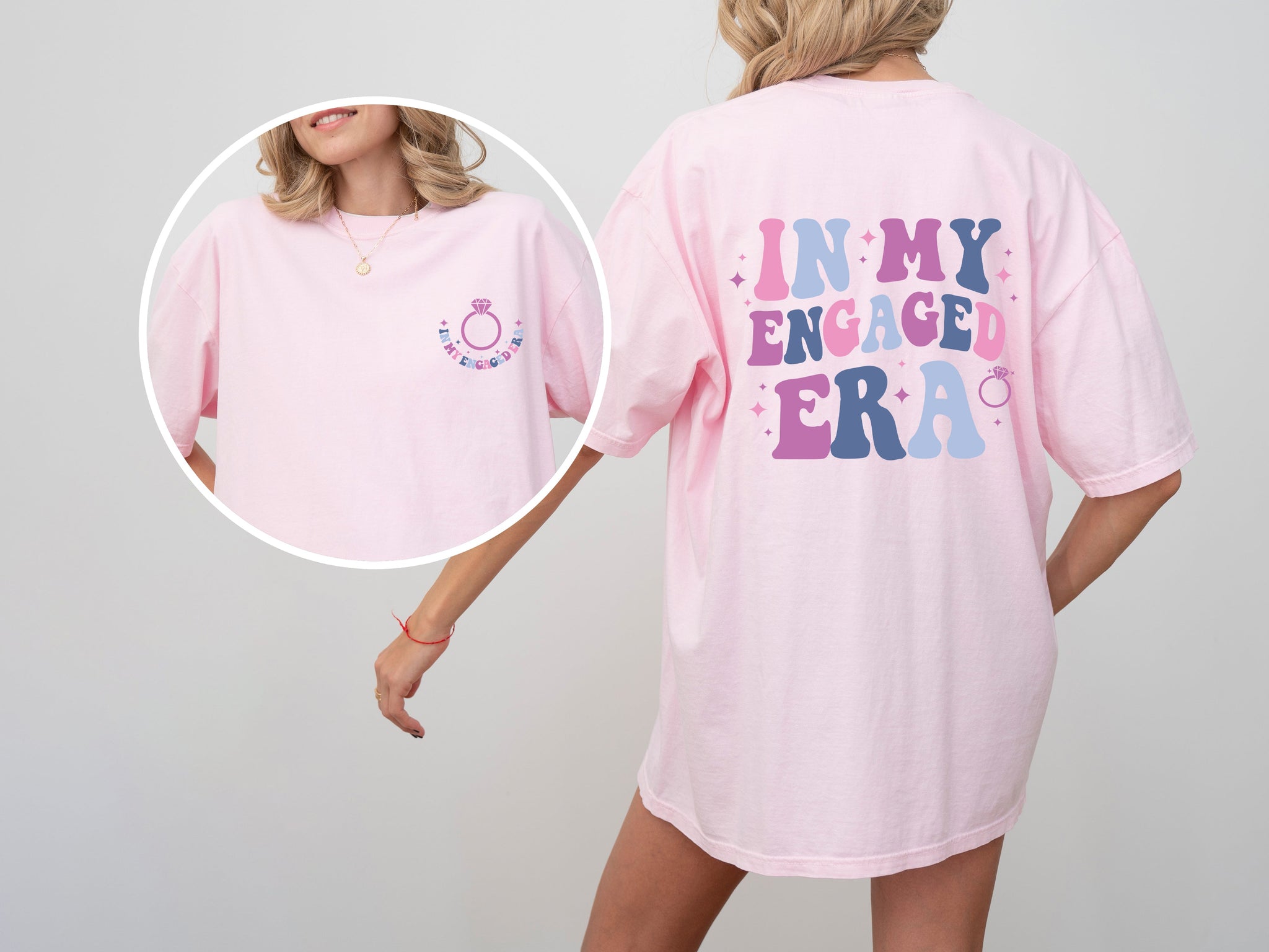 In My Engaged Era Comfort Colors Tee – Bridal Shower Wedding Shirt