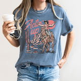 Actin' Up Cowgirl Western Comfort Colors Tee – Mother's Day