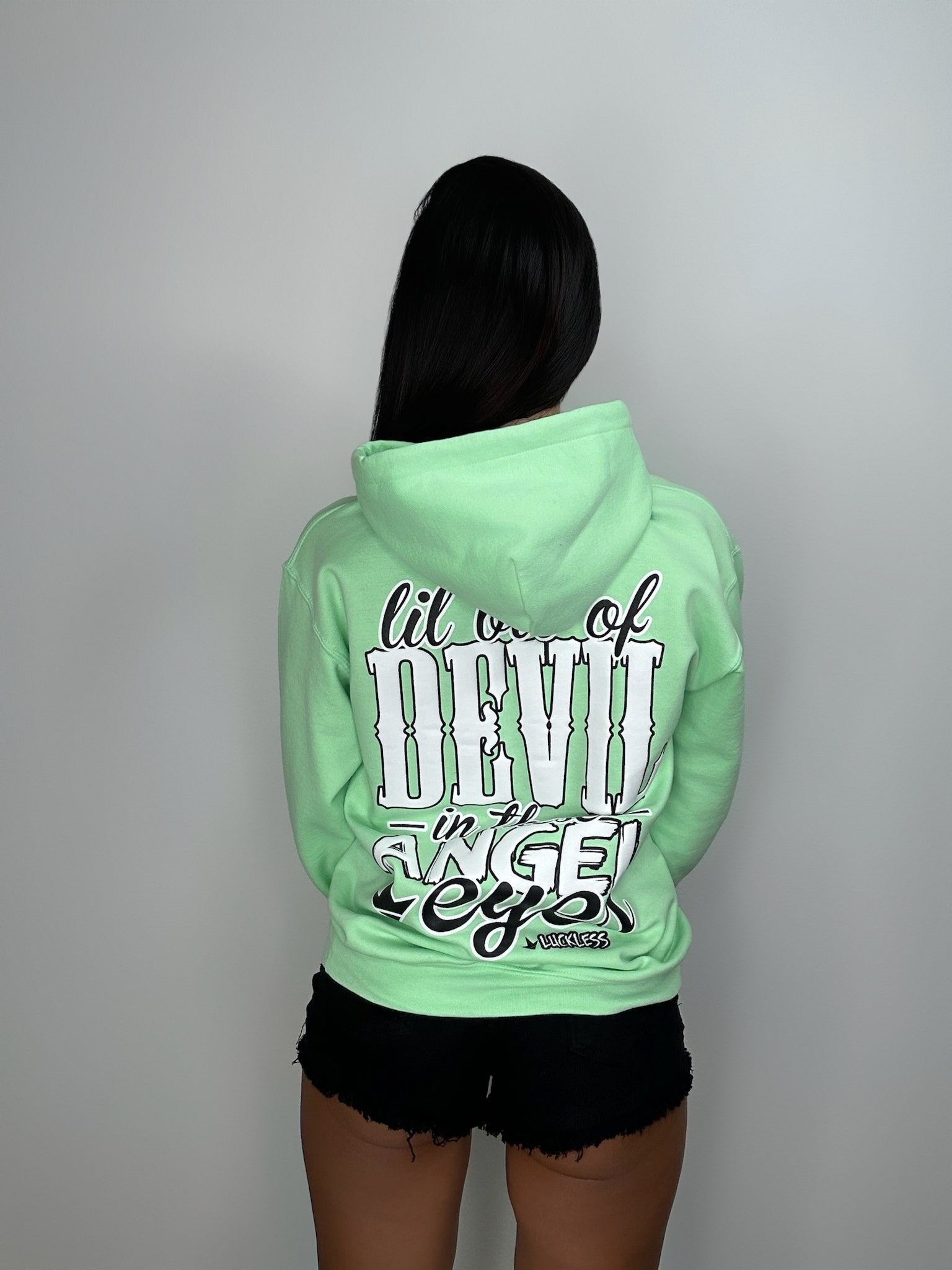 Lil Bit of Devil in These Angel Eyes Hoodie – Country Tee