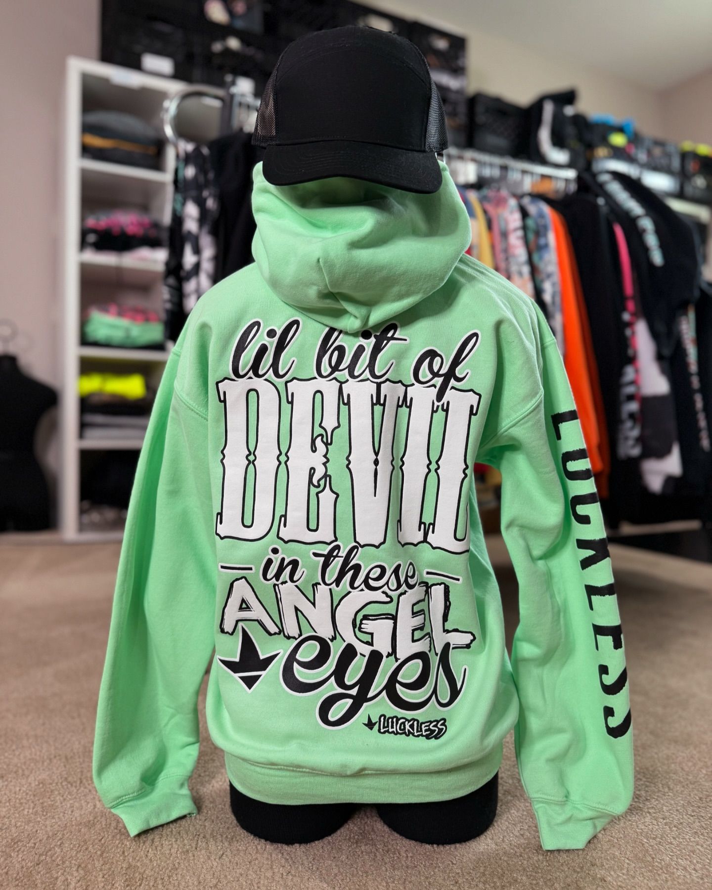 Lil Bit of Devil in These Angel Eyes Hoodie – Country Tee
