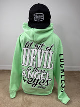 Lil Bit of Devil in These Angel Eyes Hoodie – Country Tee