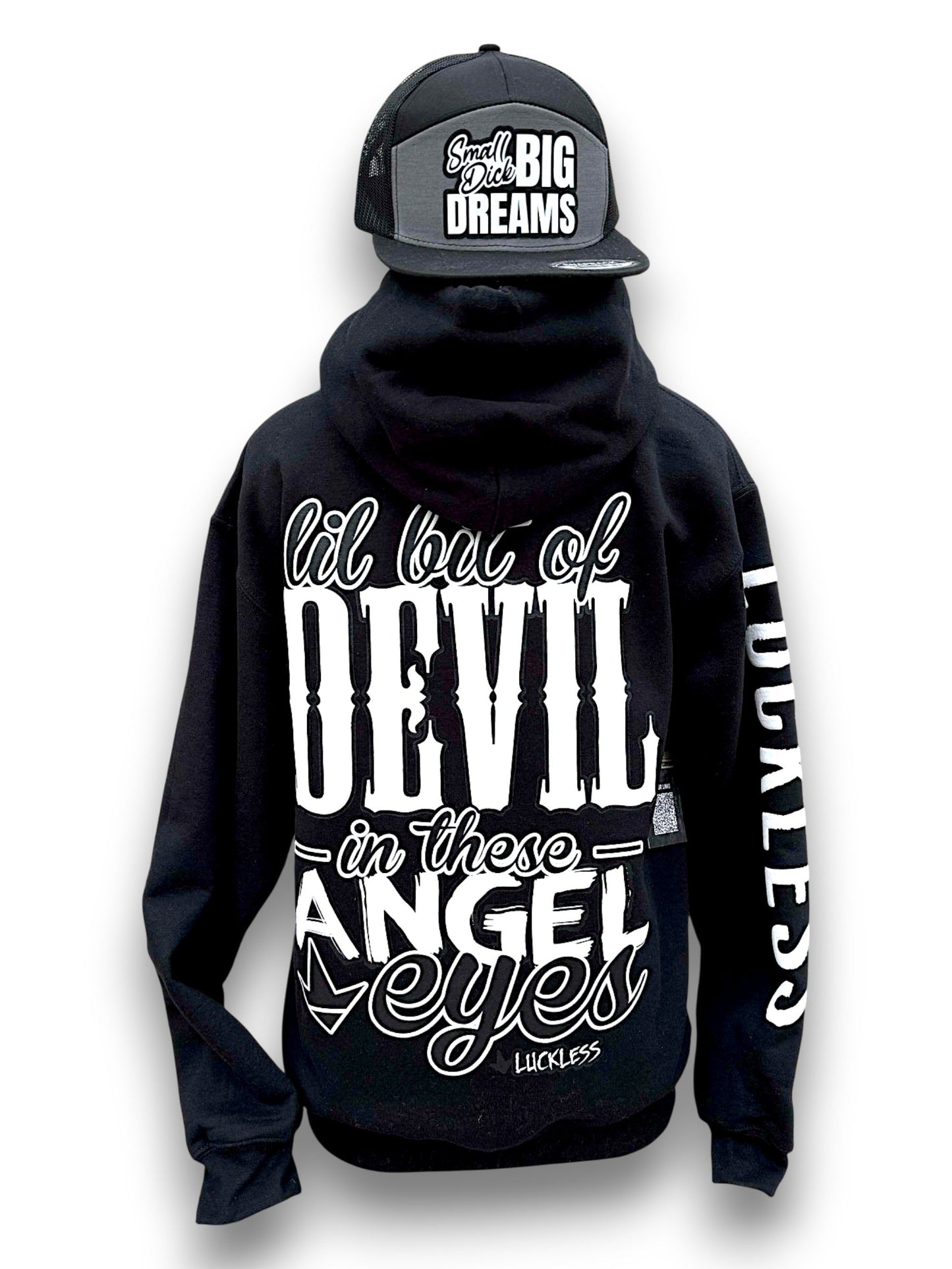 Lil Bit of Devil in These Angel Eyes Hoodie – Country Tee
