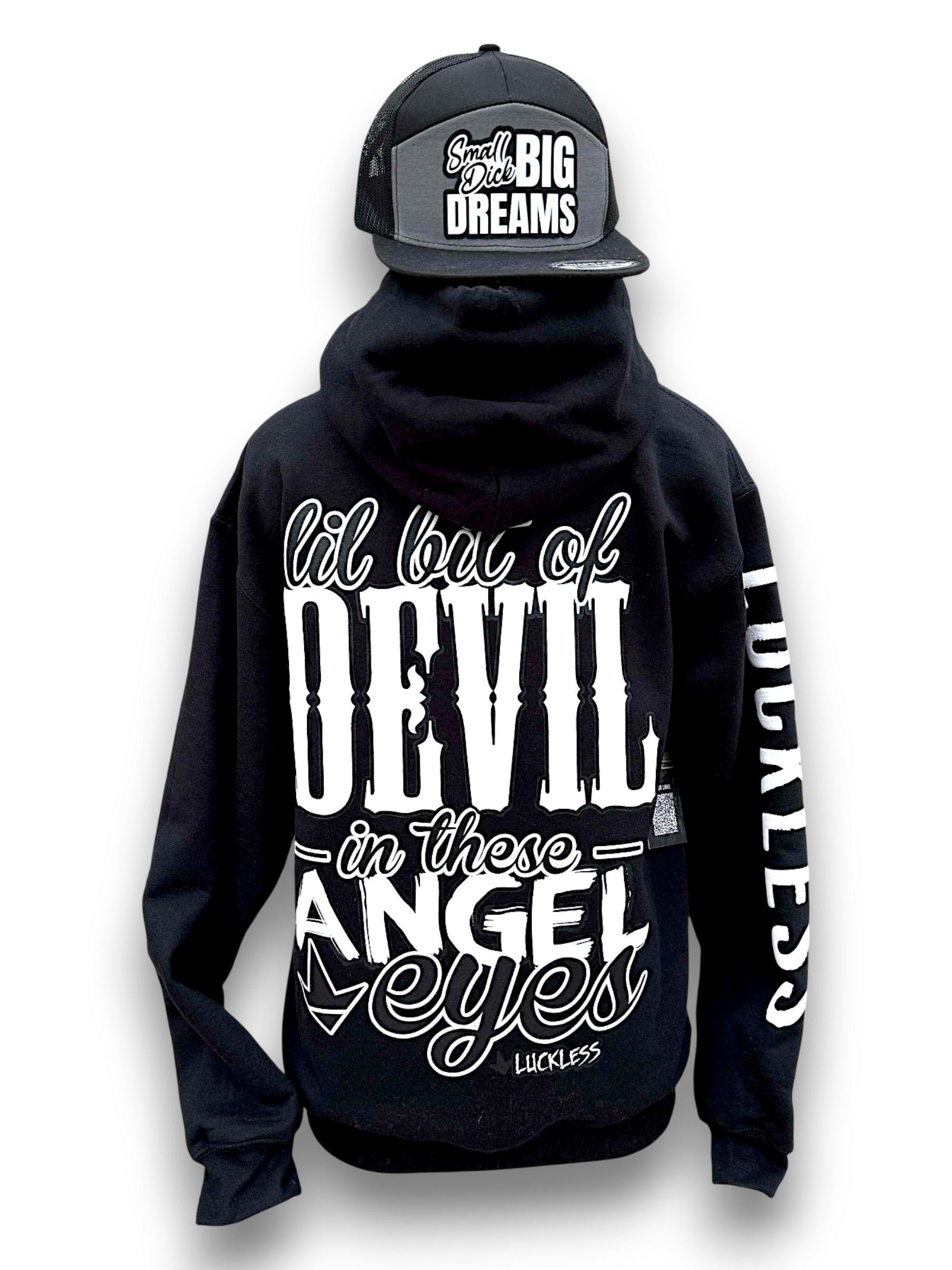Lil Bit of Devil in These Angel Eyes Hoodie – Country Tee