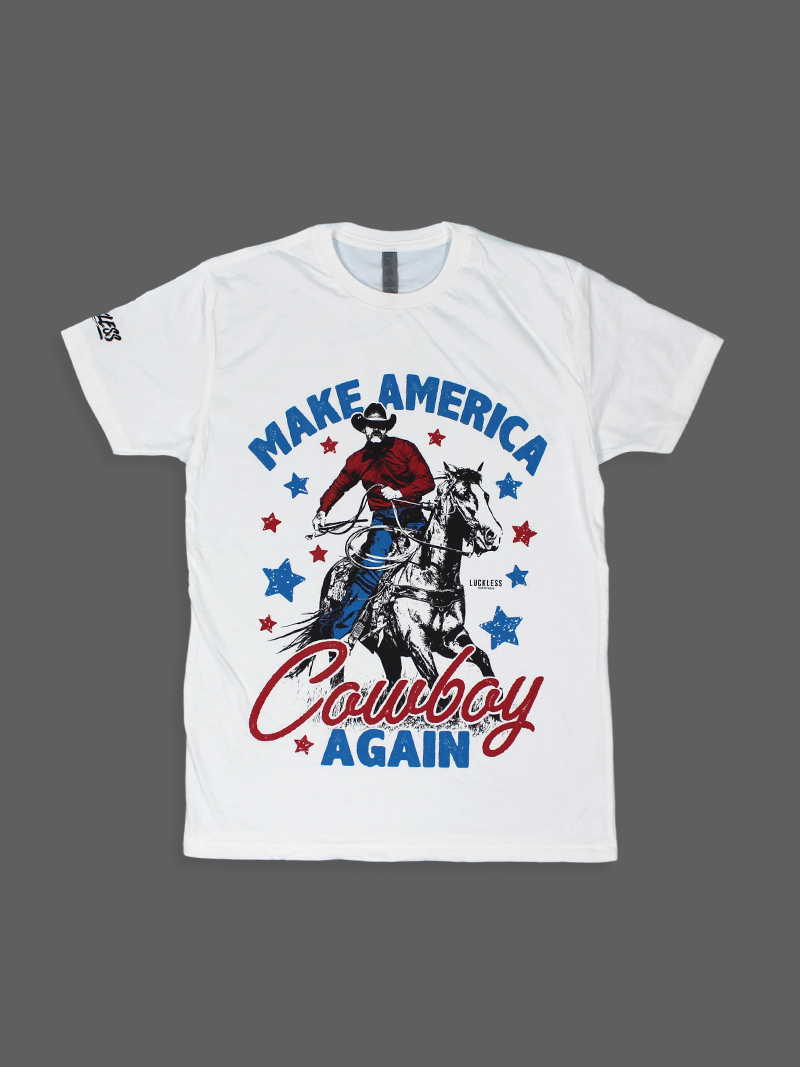 Make America Cowboy Again Graphic Tee – Country Shirt