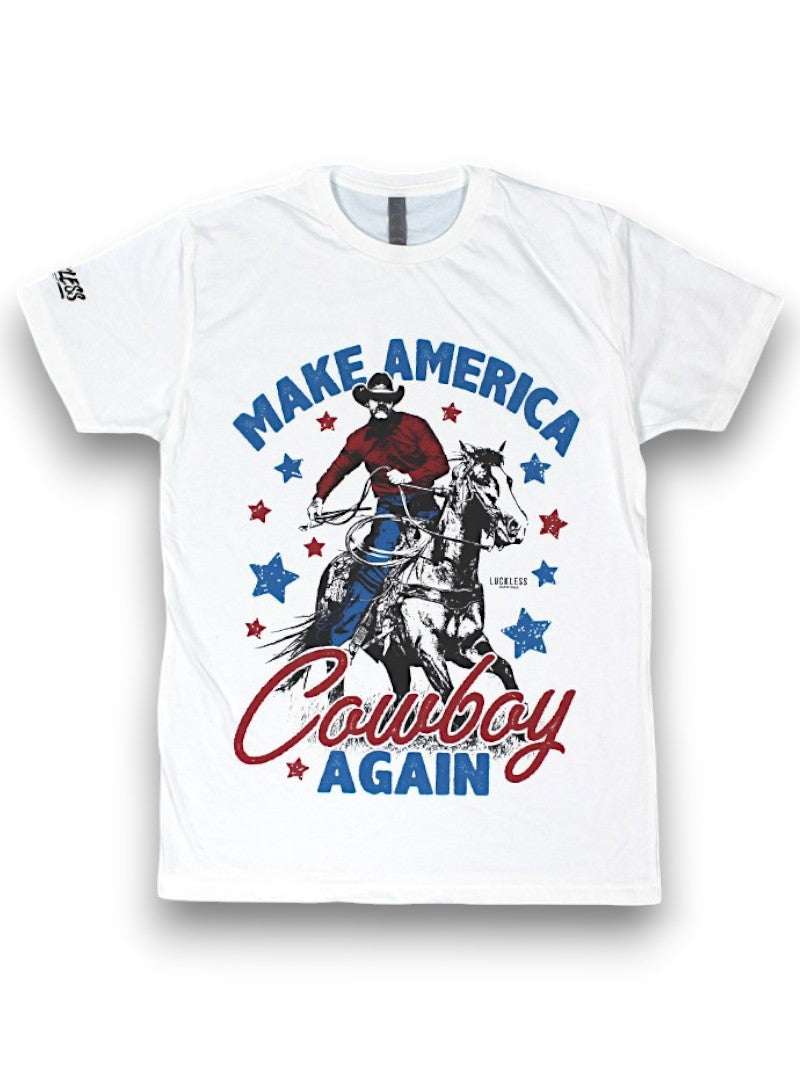 Make America Cowboy Again Graphic Tee – Country Shirt
