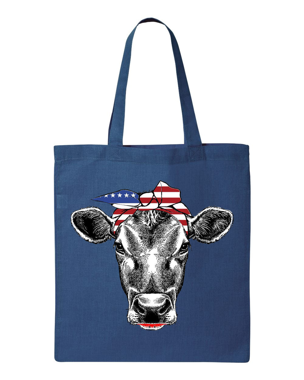 Patriotic Cow Tote