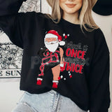 Santa I Check It Twice Era Inspired Unisex Sweatshirt | Funny Christmas Anxiety Jumper | Cozy Holiday Meme Crewneck Gift