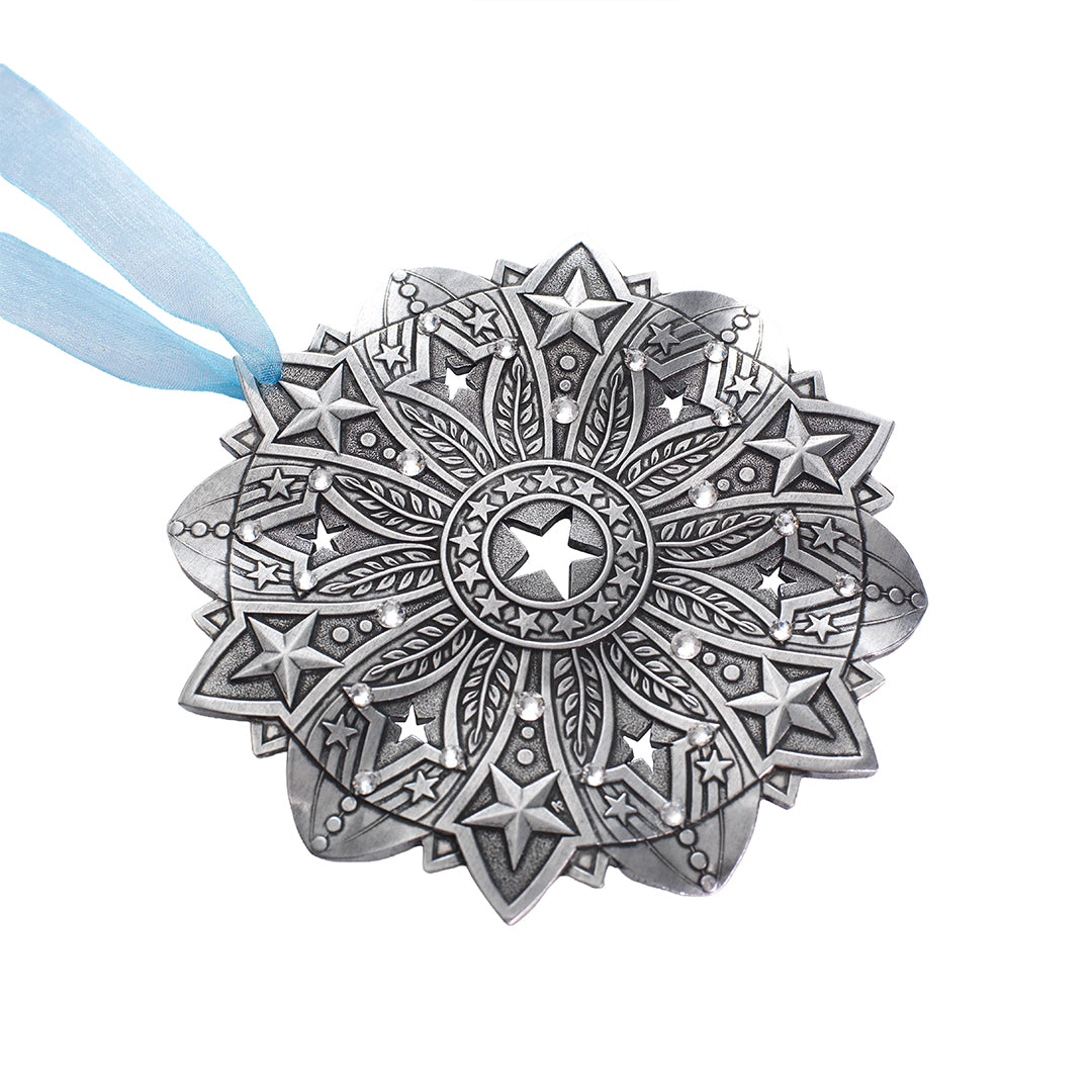 Star Spangled Snow Crystal 2026 Ornament (Aluminum)