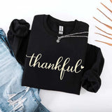 Thankful Sweatshirt for Women - Cozy Thanksgiving Gift Sweater
