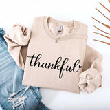 Thankful Sweatshirt for Women - Cozy Thanksgiving Gift Sweater