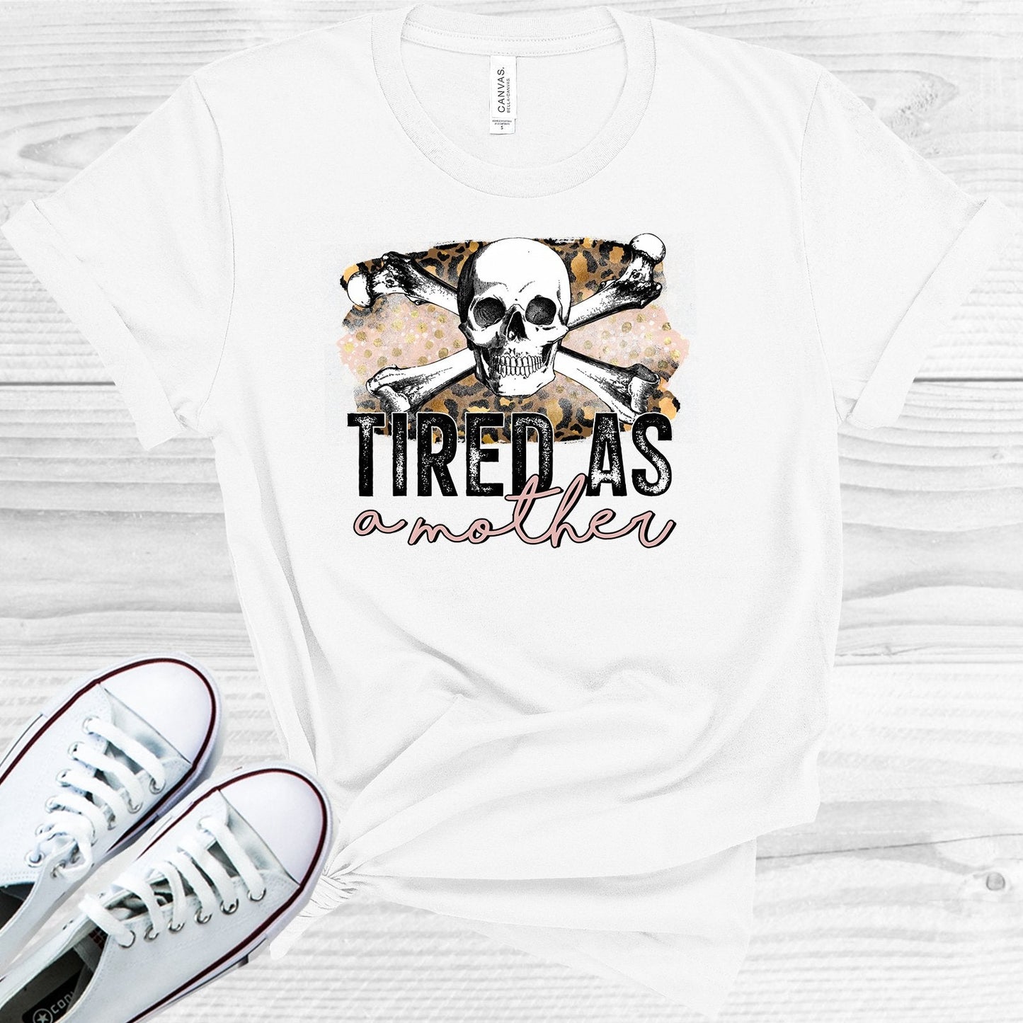 Tired as a Mother Graphic Tee – Soft Unisex Crew Neck