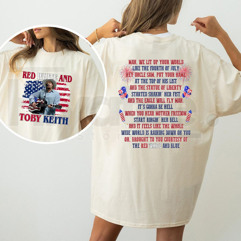 Courtesy of the Red White and Blue Patriotic Country Legend Tee