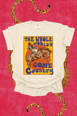 The World's Gone Country Comfort Colors Graphic Tee