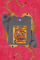 The World's Gone Country Gildan Crewneck Sweatshirt
