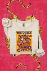 The World's Gone Country Gildan Crewneck Sweatshirt