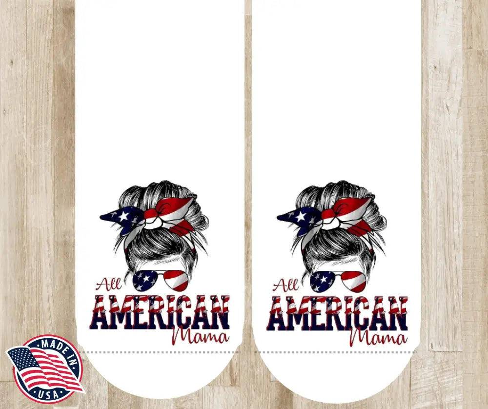 All American No-Show Socks – Women's Size 6–12