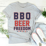 BBQ Beer Freedom Graphic Tee – Funny 4th of July Shirt