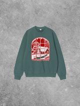 Underground Original Design: Home For Christmas, Puff Boxy Cotton Sweatshirt