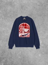 Underground Original Design: Home For Christmas, Puff Boxy Cotton Sweatshirt