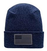 Haakwear American Flag Beanie – H Stitch Knit Cuffed USA Made