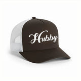 Embroidered Hubby Trucker Hat – Mesh Cap for Wedding or Anniversary