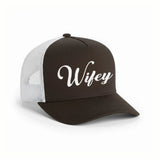 Embroidered Wifey Trucker Hat – Mesh Cap for Wedding or Anniversary