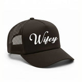 Embroidered Wifey Trucker Hat – Mesh Cap for Wedding or Anniversary