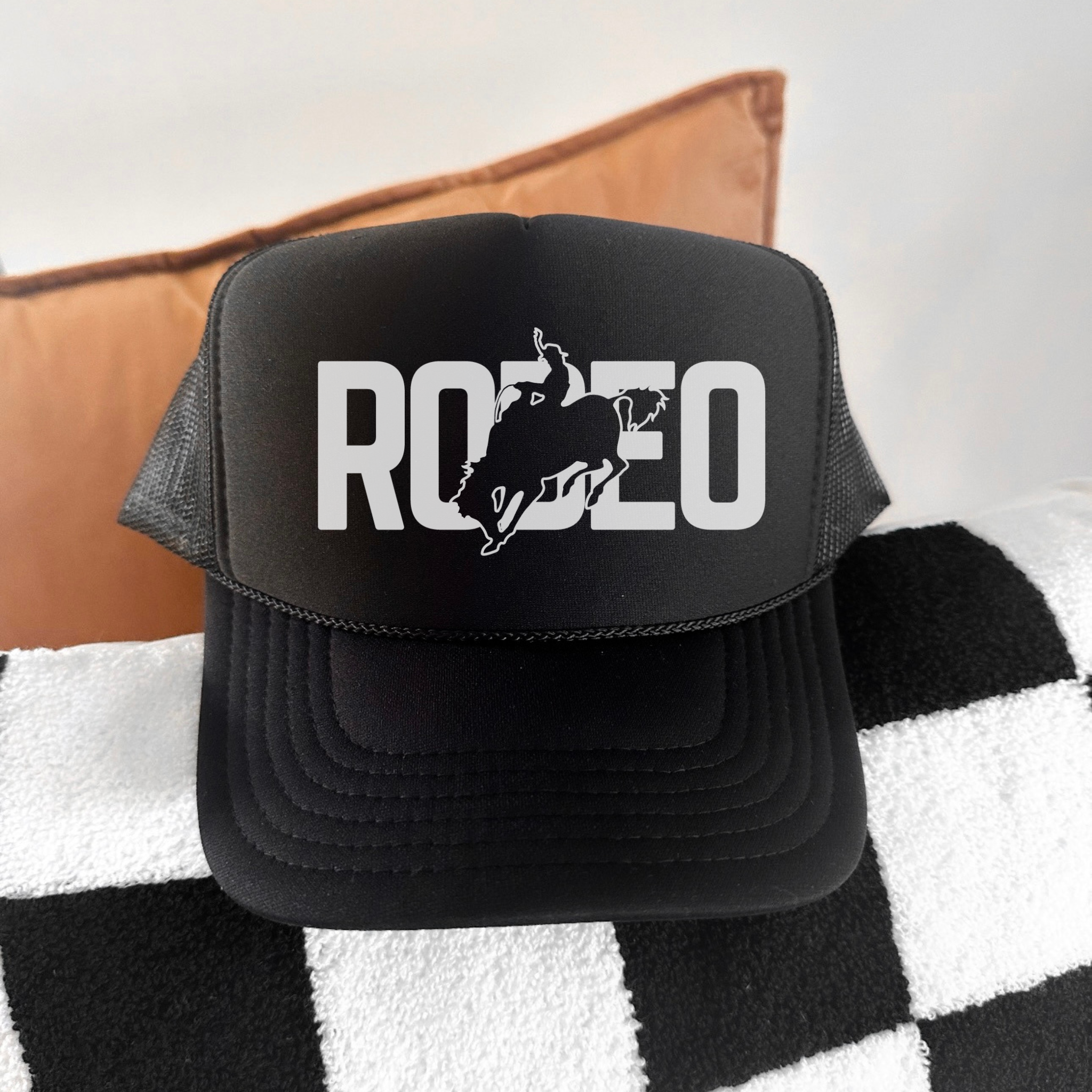 Rodeo Trucker Hat – Western Cowgirl Mesh Snapback Cap