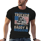 Semi Truck Driver Trucker Daddy American Quick-Dry T-Shirt